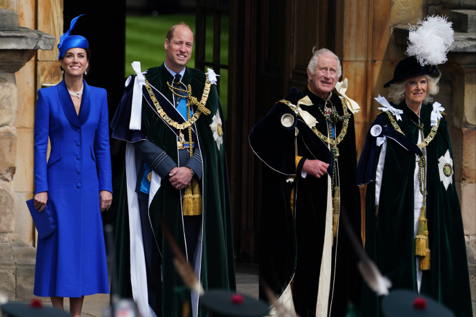 The King and Queen and The Duke and Duchess of Rothesay at the Palace of Holyroodhouse