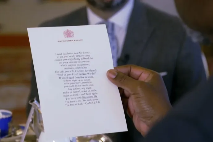 500 words message from The Queen