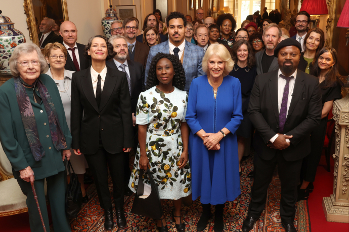 The Queen at Clarence House for the Booker Prize Foundation