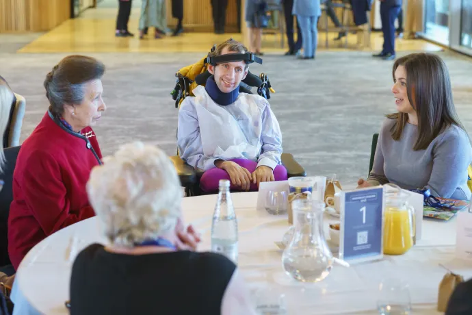 The Princess Royal with Rob Burrow