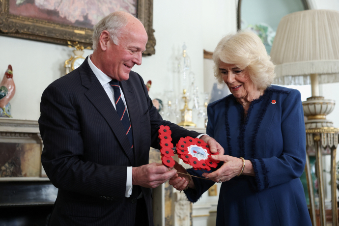 The Queen hosts a reception for the Poppy Factory
