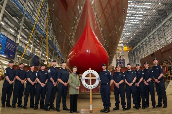 The Princess Royal visits HMS Venturer