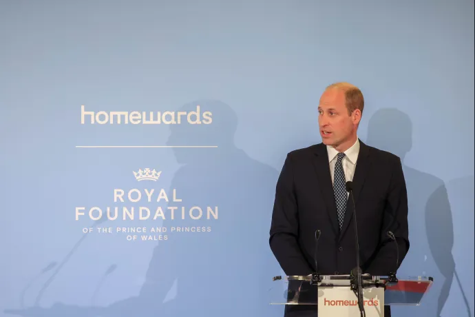 The Prince of Wales delivers a speech at the one year anniversary event for his programme Homewards