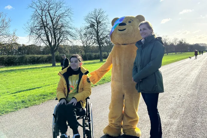 The Duchess of Edinburgh joins a Children in Need challenge