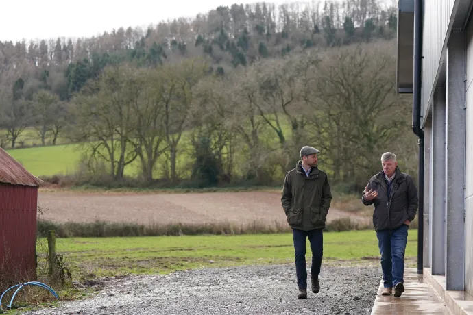 The Prince of Wales visits Duchy Focus Farm in Hereford
