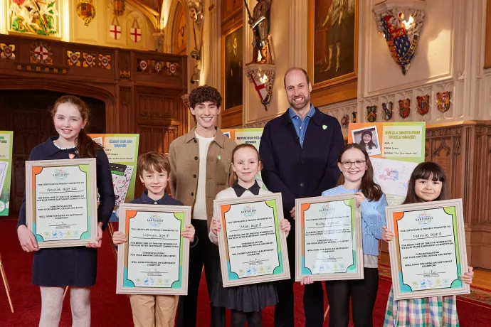 The Prince of Wales welcomes Earthshot winners to Windsor Castle