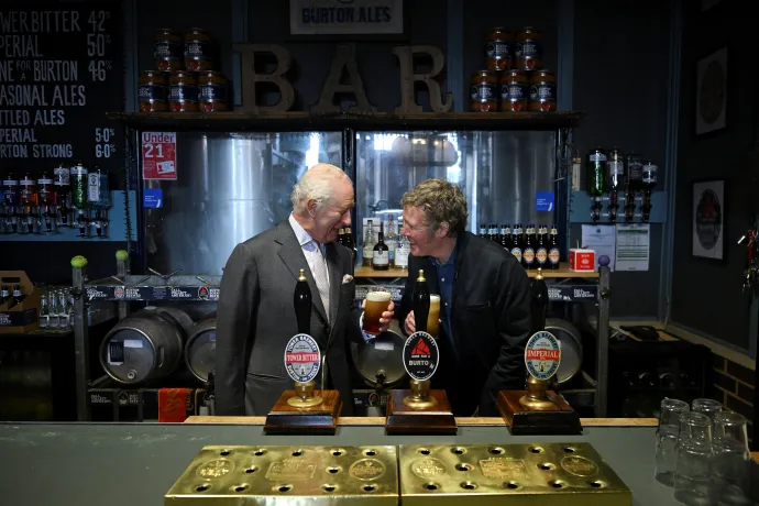 The King visits Tower Brewery