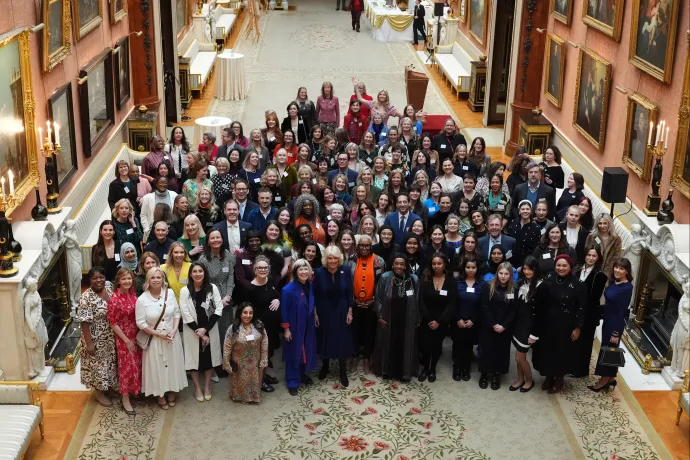 Her Majesty with guests at WOW Reception