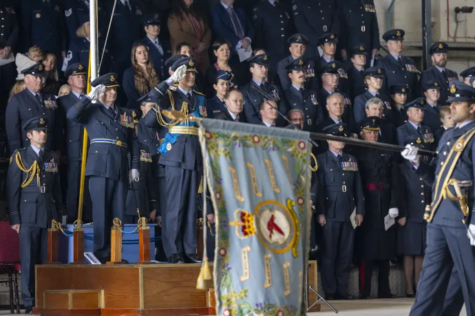 The Duke of Edinburgh at Squadron Standard ceremony
