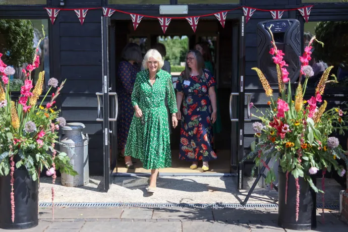 The Queen during a visit to Wiltshire and Swindon Community Foundation
