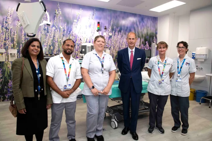 The Duke of Edinburgh visits Royal Hospital Leicester
