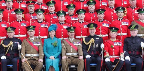The Prince and Princess of Wales attend the Irish Guards’ St Patrick’s Day Parade
