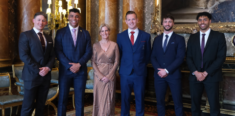 The Duchess of Edinburgh welcomes British Bobsleigh & Skeleton Association athletes and staff to Buckingham Palace