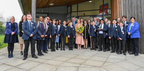 The Duchess of Edinburgh visits the Surrey Cullum Centre for autistic students