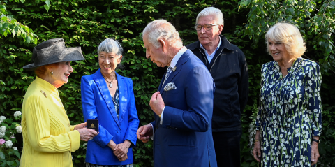 The King and Queen visit Chelsea Flower Show