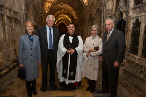 The Duke and Duchess of Gloucester visit Gloucester Cathedral
