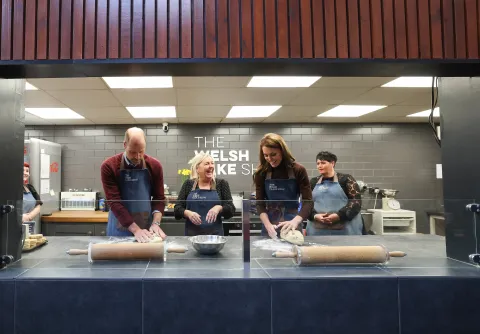 The Prince and Princess of Wales visit Pontypridd