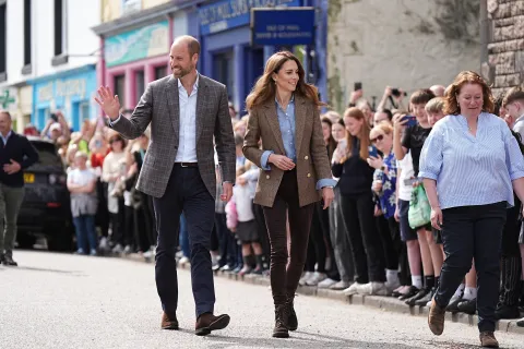 The Prince and Princess of Wales in Tobermory