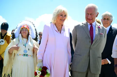 The King and Queen in Canada