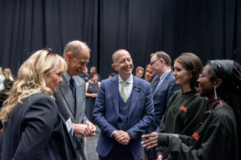The Duke of Edinburgh visits Elstree Studios