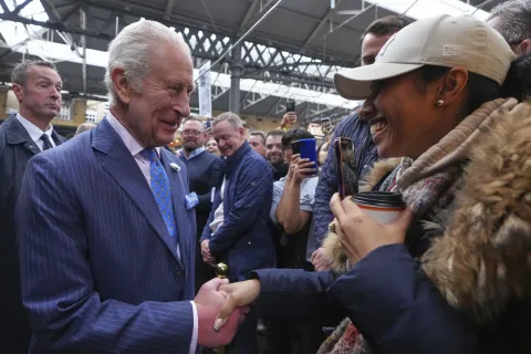 The King visits Old Spitalfields Market