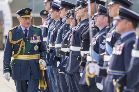 The King at RAF Lossiemouth