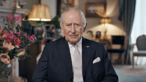The King records a message for Stand Up To Cancer