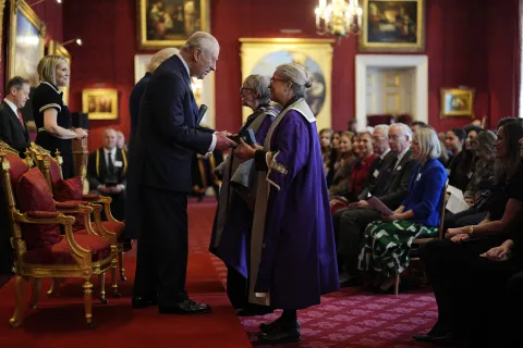 The King presented The Queen Elizabeth Prizes for Education