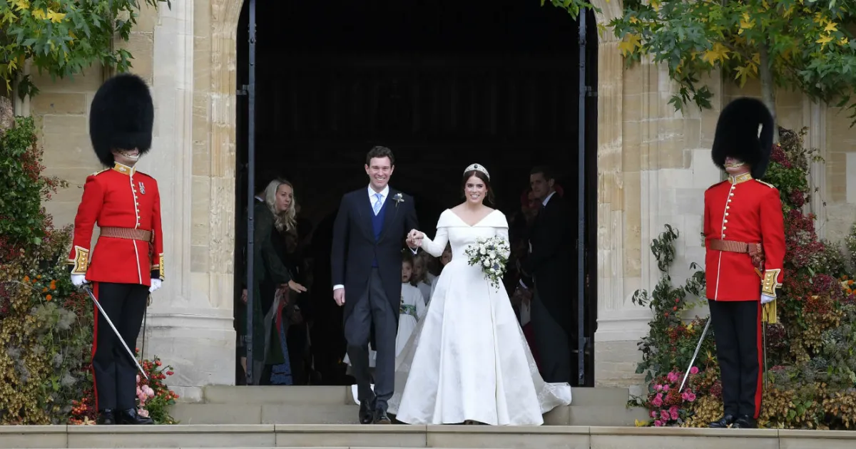 Princess Eugenie and Jack Brooksbank's wedding outfits to be displayed in Windsor Castle exhibition | The Royal Family Princess Eugenie and Jack Brooksbank's wedding outfits to be displayed in Windsor Castle exhibition | The Royal Family